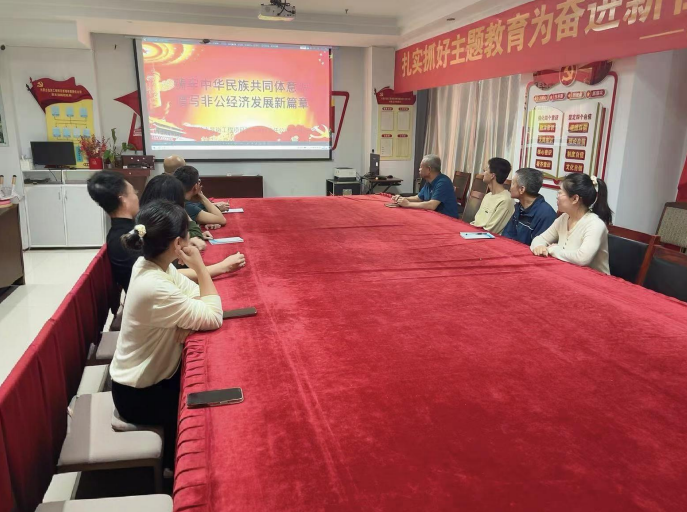 昆崗黨支部開展“鑄牢中華民族共同體意識(shí) 譜寫非公經(jīng)濟(jì)發(fā)展新篇章”主題學(xué)習(xí)活動(dòng)